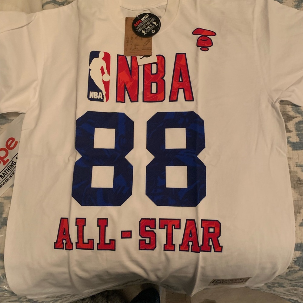 White cotton Aape brand